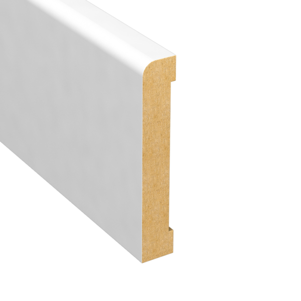 Golvsockel Slät Vit MDF 70 mm